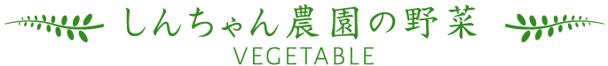しんちゃん農園の野菜